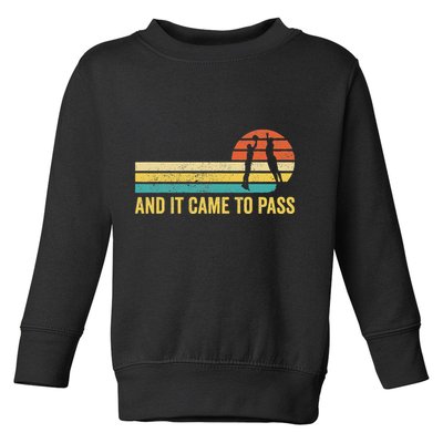 Funny Mormon Missionary Lds Basketball And It Came To Pass Toddler Sweatshirt