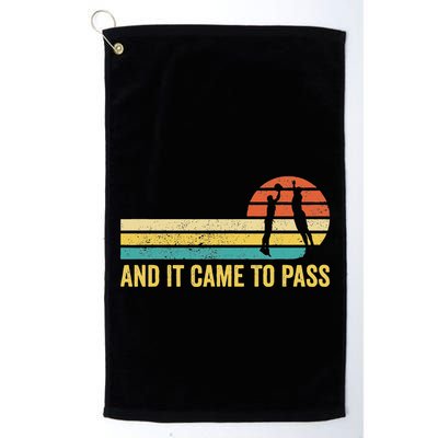 Funny Mormon Missionary Lds Basketball And It Came To Pass Golf Towel