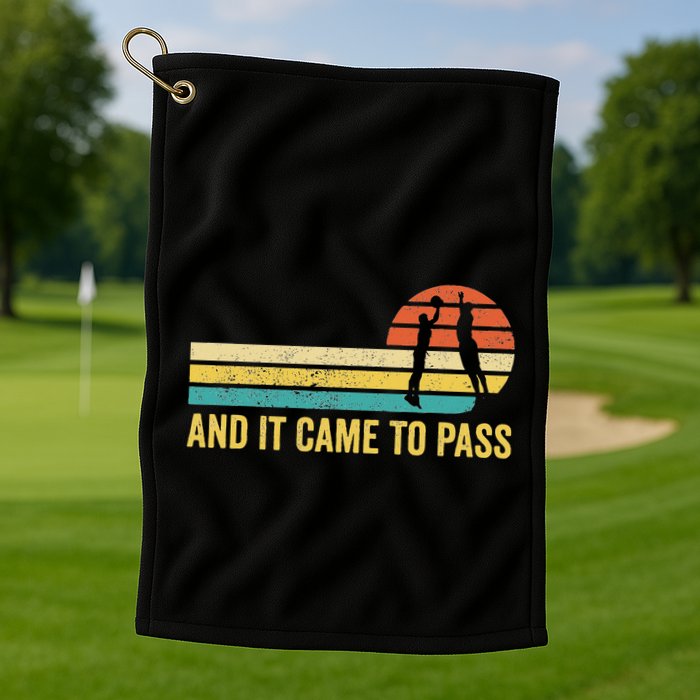 Funny Mormon Missionary Lds Basketball And It Came To Pass Golf Towel