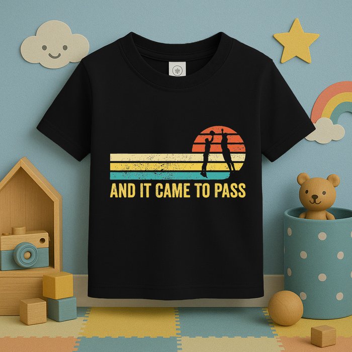 Funny Mormon Missionary Lds Basketball And It Came To Pass Toddler T-Shirt