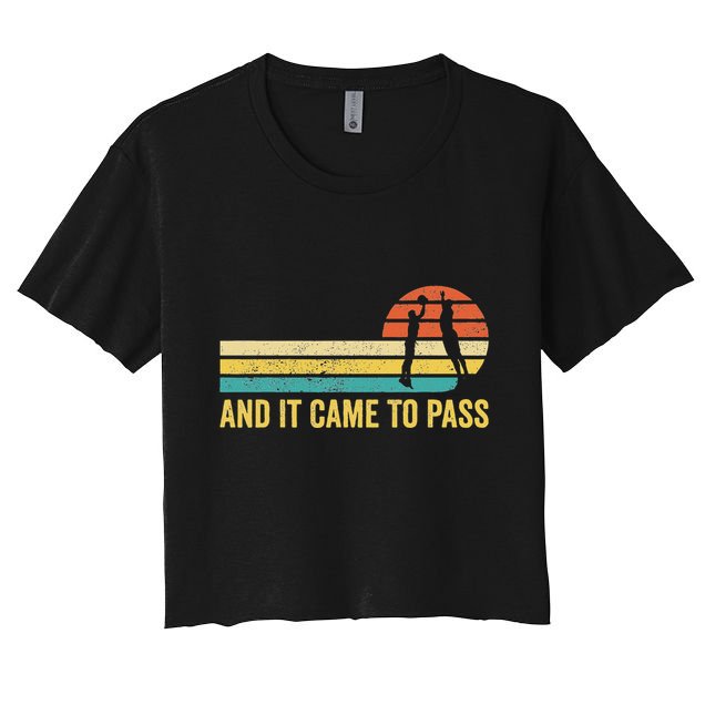 Funny Mormon Missionary Lds Basketball And It Came To Pass Crop Top