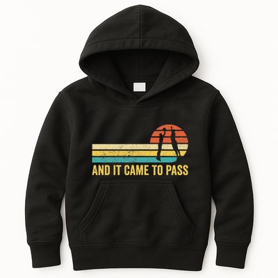 Funny Mormon Missionary Lds Basketball And It Came To Pass Kids Hoodie