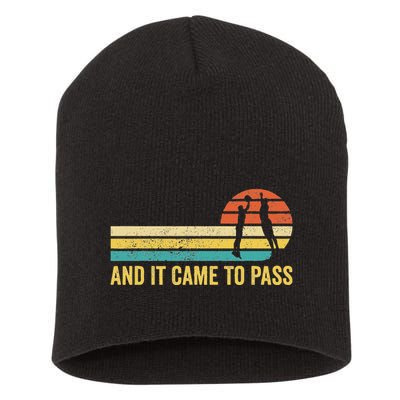Funny Mormon Missionary Lds Basketball And It Came To Pass Short Acrylic Beanie