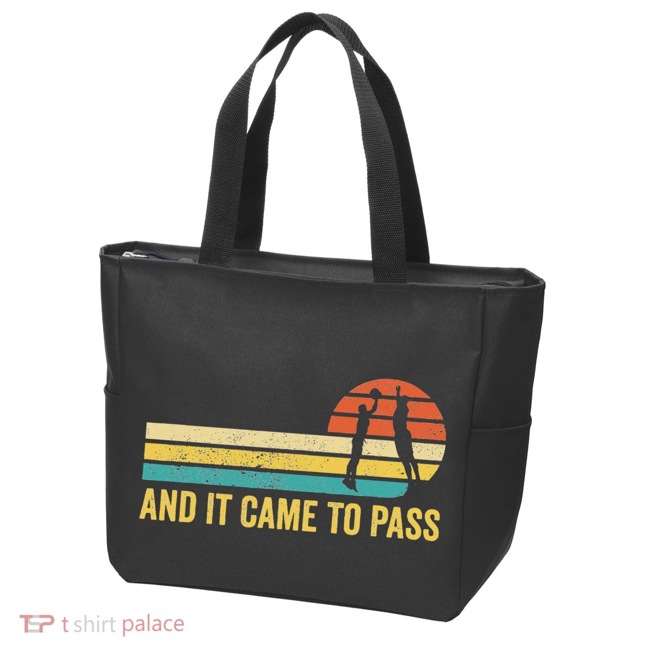 Funny Mormon Missionary Lds Basketball And It Came To Pass Zip Tote Bag