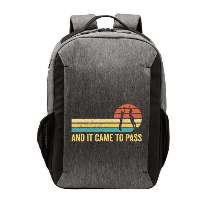Funny Mormon Missionary Lds Basketball And It Came To Pass Vector Backpack