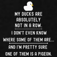 Funny Meme My Ducks Are Absolutely Not In A Row Pigeon Ladies PosiCharge Tri-Blend Wicking Tank
