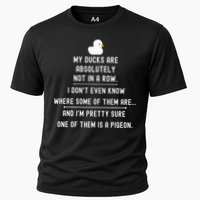 Funny Meme My Ducks Are Absolutely Not In A Row Pigeon Performance Shirt