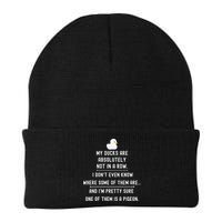 Funny Meme My Ducks Are Absolutely Not In A Row Pigeon Beanie