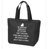 Funny Meme My Ducks Are Absolutely Not In A Row Pigeon Zip Tote Bag