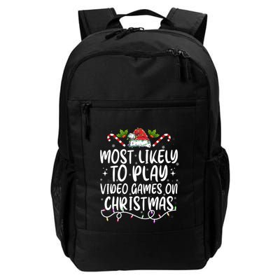 Family Matching Most Likely To Play Video Games On Christmas Gift Backpack