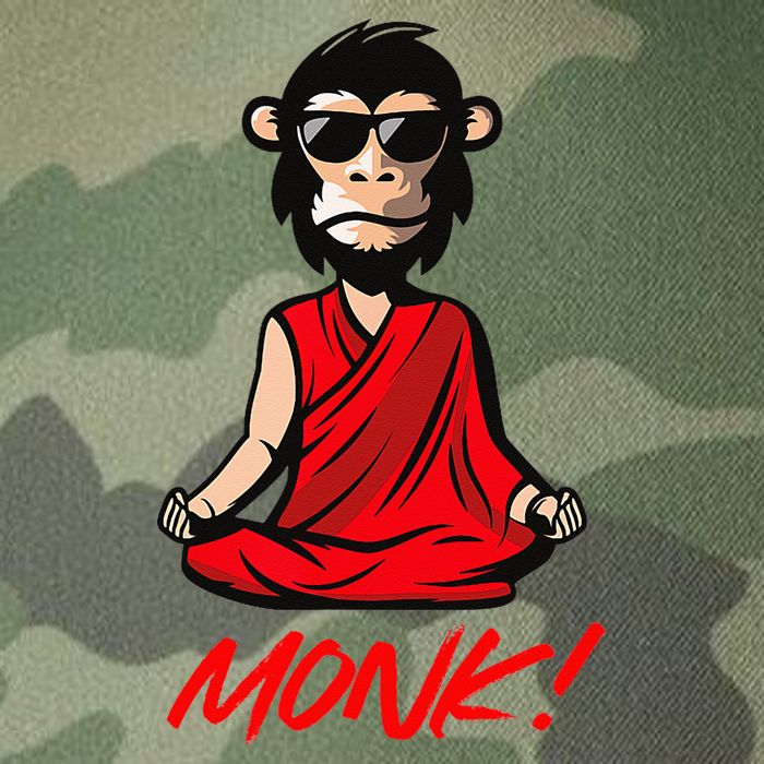 Funny Meditation MONK! Monkey Grafitti Skateboarding Punk Legacy Tie Dye Trucker Hat