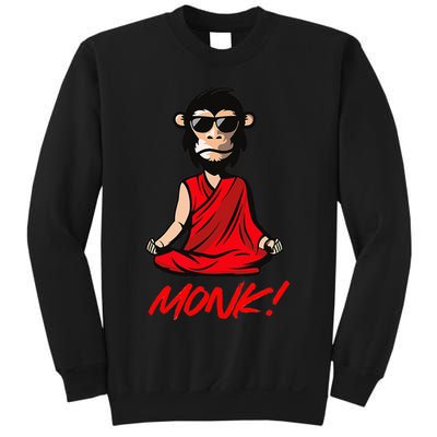 Funny Meditation MONK! Monkey Grafitti Skateboarding Punk Sweatshirt