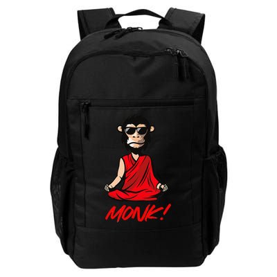 Funny Meditation MONK! Monkey Grafitti Skateboarding Punk Backpack