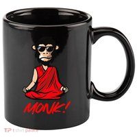 Funny Meditation MONK! Monkey Grafitti Skateboarding Punk 11oz C Handle Ceramic Mug