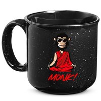 Funny Meditation MONK! Monkey Grafitti Skateboarding Punk 15oz Campfire Ceramic Mug