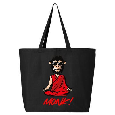 Funny Meditation MONK! Monkey Grafitti Skateboarding Punk 25L Jumbo Tote