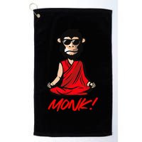 Funny Meditation MONK! Monkey Grafitti Skateboarding Punk Golf Towel