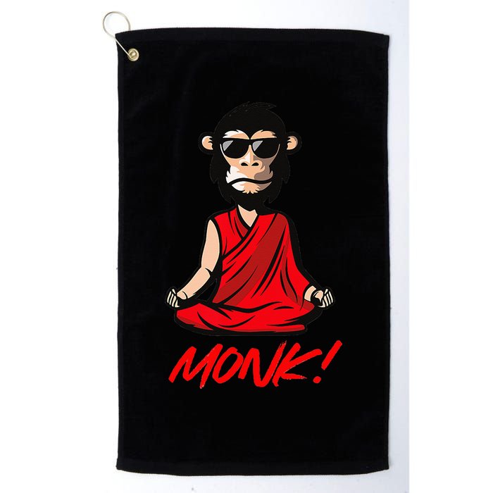 Funny Meditation MONK! Monkey Grafitti Skateboarding Punk Golf Towel