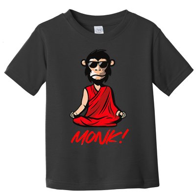 Funny Meditation MONK! Monkey Grafitti Skateboarding Punk Toddler T-Shirt