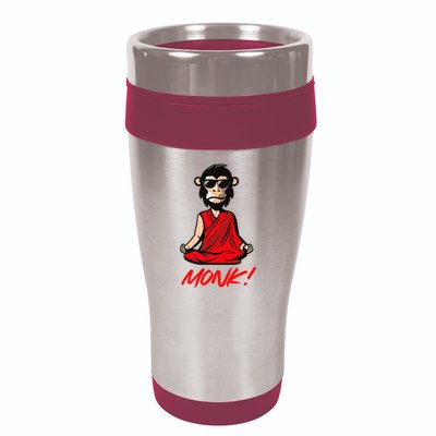 Funny Meditation MONK! Monkey Grafitti Skateboarding Punk 16oz Travel Tumbler
