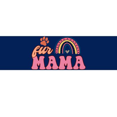 Fur Mama Mother's Day Rainbow Dog Paw Mom Cat Paw Bumper Sticker