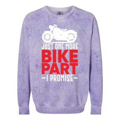 Funny Motorcycle Mechanic Gift For Motorbike Repair Meaningful Gift Colorblast Crewneck Sweatshirt