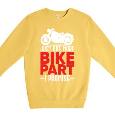 Funny Motorcycle Mechanic Gift For Motorbike Repair Meaningful Gift Premium Crewneck Sweatshirt