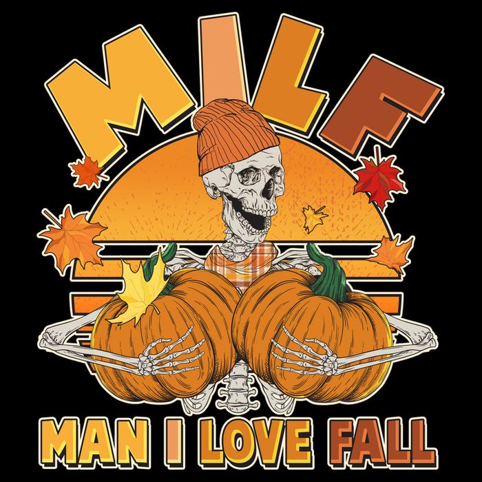 Funny MILF Man I Love Fall 7-Panel Snapback Hat