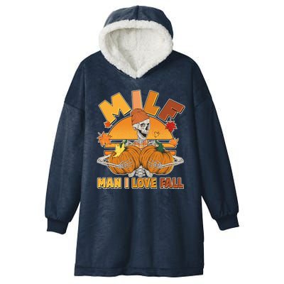 Funny MILF Man I Love Fall Hooded Wearable Blanket