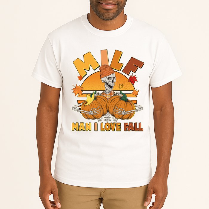 Funny MILF Man I Love Fall Tall T-Shirt