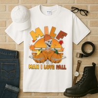 Funny MILF Man I Love Fall Tall T-Shirt