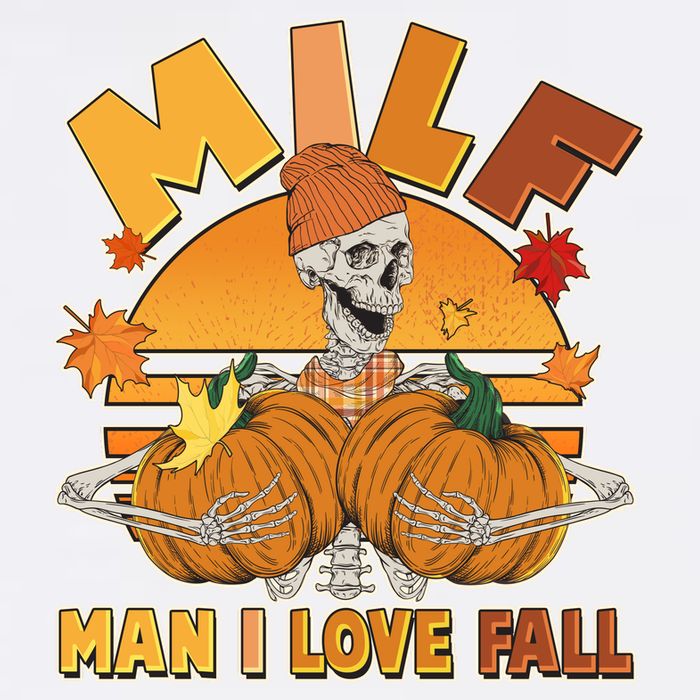 Funny MILF Man I Love Fall Tall T-Shirt