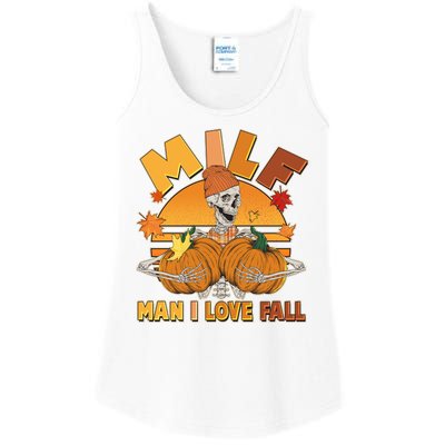 Funny MILF Man I Love Fall Ladies Essential Tank