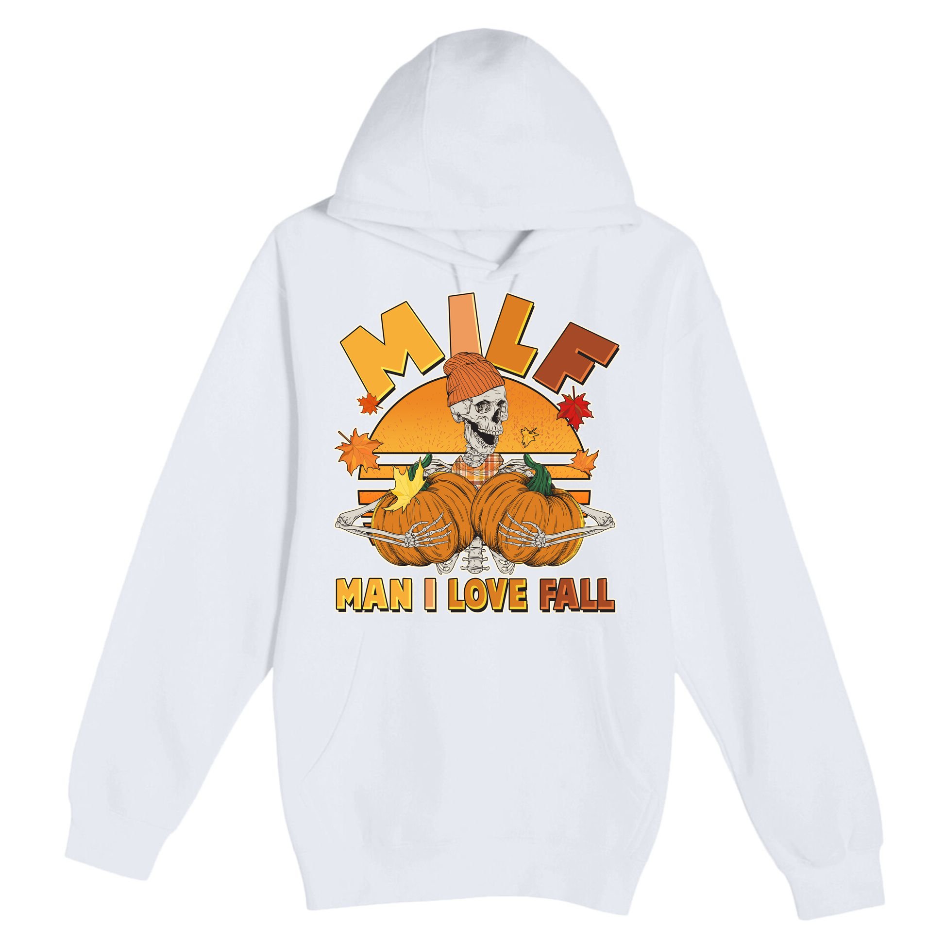 Funny MILF Man I Love Fall Premium Pullover Hoodie