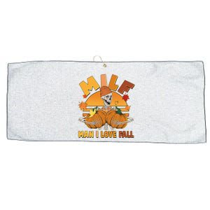 Funny MILF Man I Love Fall Large Microfiber Waffle Golf Towel