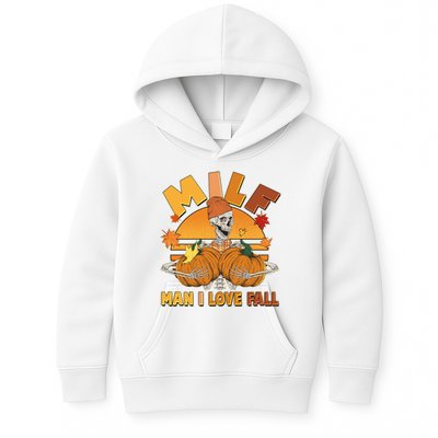 Funny MILF Man I Love Fall Kids Hoodie