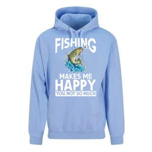 Fishing Makes Me Happy You Not Angling Hunting Fishing Funny Gift Unisex Surf Hoodie