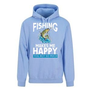 Fishing Makes Me Happy You Not Angling Hunting Unisex Surf Hoodie