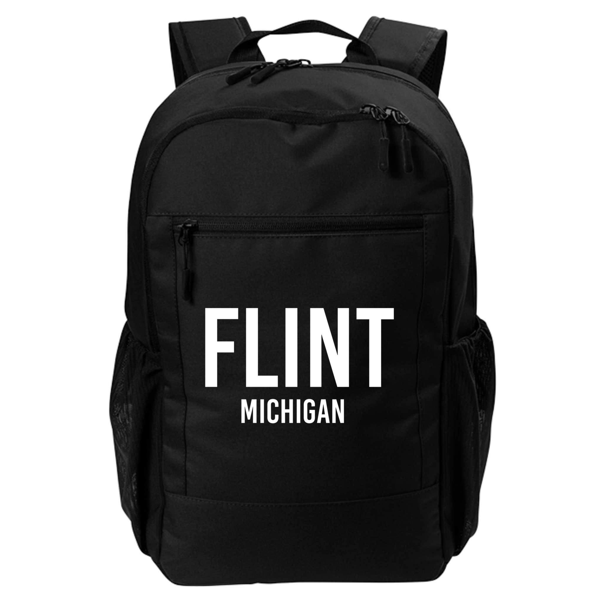 Flint Michigan Mi Usa Patriotic Vintage Sports Great Gift Backpack