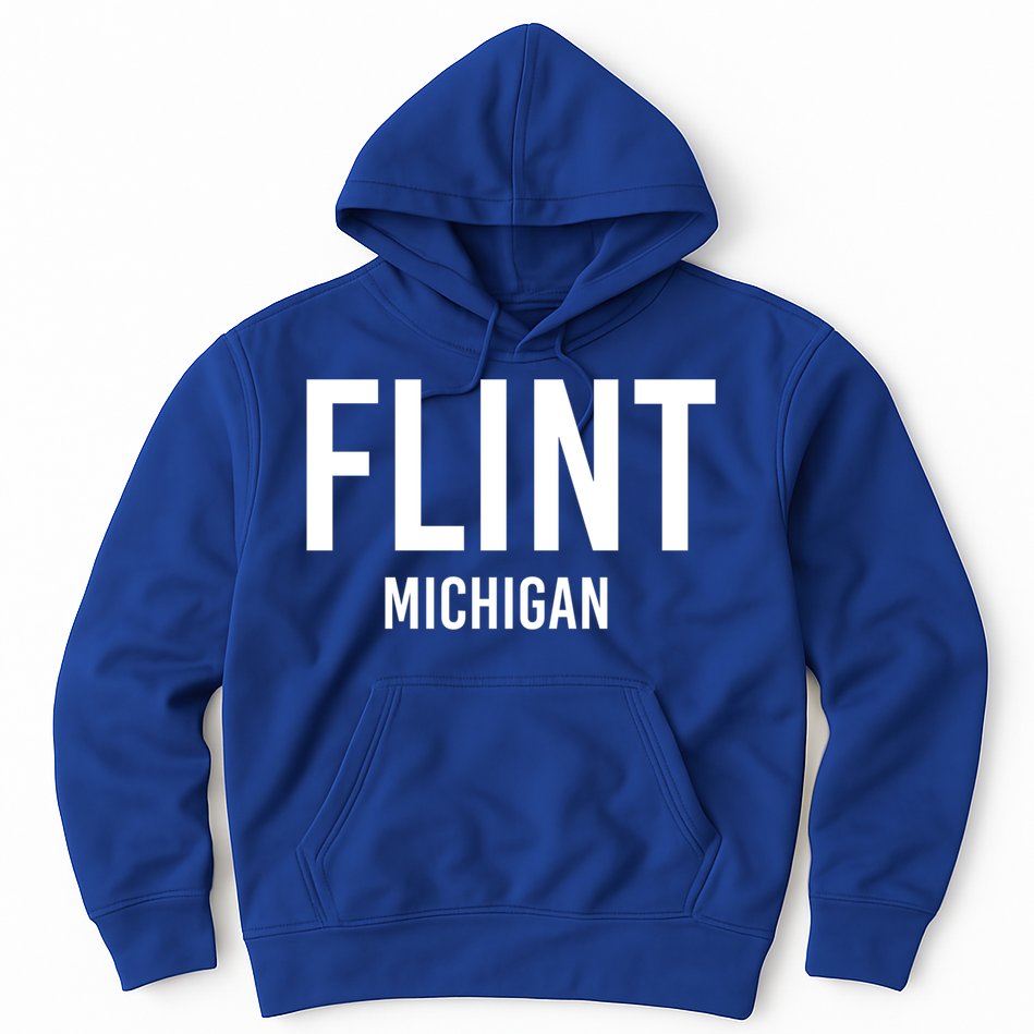 Flint Michigan Mi Usa Patriotic Vintage Sports Great Gift Hoodie