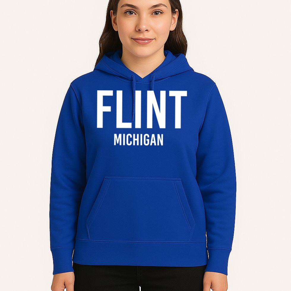 Flint Michigan Mi Usa Patriotic Vintage Sports Great Gift Hoodie