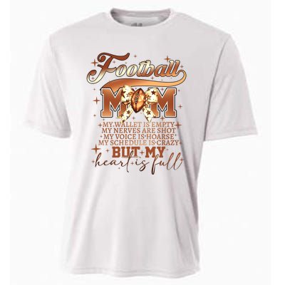 Football Mom My Wallet Is Empty Cooling Performance Crew T-Shirt