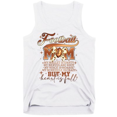 Football Mom My Wallet Is Empty Tank Top