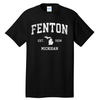 Fenton Michigan Mi Vintage Athletic Sports Tall T-Shirt