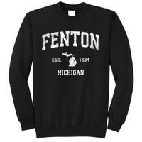 Fenton Michigan Mi Vintage Athletic Sports Tall Sweatshirt