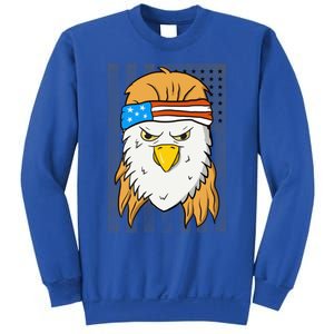 Funny Mullet Merica Bald Eagle 4th Of July American Flag Cool Gift Sweatshirt