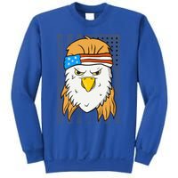 Funny Mullet Merica Bald Eagle 4th Of July American Flag Cool Gift Sweatshirt