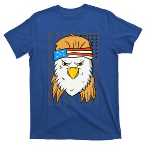 Funny Mullet Merica Bald Eagle 4th Of July American Flag Cool Gift T-Shirt