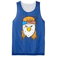 Funny Mullet Merica Bald Eagle 4th Of July American Flag Cool Gift Mesh Reversible Basketball Jersey Tank