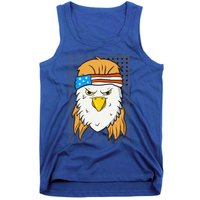 Funny Mullet Merica Bald Eagle 4th Of July American Flag Cool Gift Tank Top